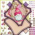 Cozy Pink Gnome Diamond Shaped Valentine Card Making Kit