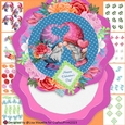 Colorful Gnomeo & Guliet Valentine Shaped Card Making Kit