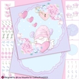 Daydreaming Pastel Gnome Gifts Valentine Shaped Card Making Kit