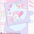 Loving Pastel Gnome Gifts Valentine Shaped Card Making Kit