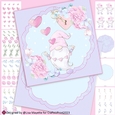 Heatrfilled Pastel Gnome Gifts Valentine Shaped Card Making Kit