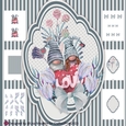 Sweet Valentine Couple Shaped Card Making Kit
