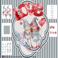 Sweet Valentine Gnome Couple Shaped Card Making Kit