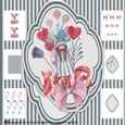 Sweet Valentine Fairy Girl Shaped Card Making Kit