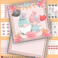 Boho Couple Love Gnomes Valentine Card Making Kit