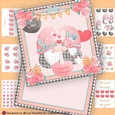 Boho Kissing Love Gnomes Valentine Card Making Kit