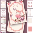 Cute Little Kitty Valentine Card Making Kit