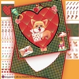 Art Deco Puppy Love Corgi Valentine Card Making Kit