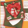 Art Deco Puppy Love Crush Valentine Card Making Kit