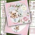 Tea Cup Pup Maltese Valentine Card Making Kit