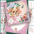 Tea Cup Pup Chihuahua Valentine Card Making Kit