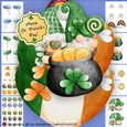 Leprechauns Gold Couple St. Patricks Day Shaped Card Making Kit