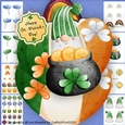 Leprechauns Gold Grandpa Gnome St. Patricks Day Shaped Card Making Kit