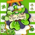 Lucky Gnome Lady St. Patricks Day Shaped Card Making Kit