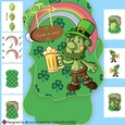 St. Patricks Day Beer Troll Shaped Card Making Kit