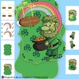 St. Patricks Day Troll Pot of Gold Shaped Card Making Kit