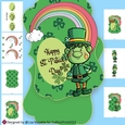 St. Patricks Day Troll Shaped Card Making Kit