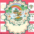 Whimsical St. Patricks Day Bird Shaped Card Making Kit