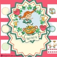 Whimsical St. Patricks Day Leprechaun Girl Shaped Card Making Kit