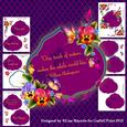 Arabian Qua-trefoil Pansies Card Making Kit