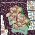 Shaped Magnolia Qua-trefoil Decoupage Card Making Mini Kit