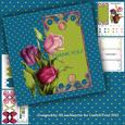 Nouveau Tulips Decoupage Card Making Mini Kit