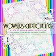 Rainbow Wowsers Caption Tags for Sentiments