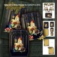 Shaped Pyramage Decoupage Story Time Father Gnome Card Kit