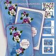 Genie Bottle Shaped Decoupage Winter Roses Card Mini Kit