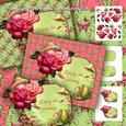 Magical Garden Mushrooms, Roses & Snail Decoupage Mini Kit