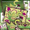 Shaped Meadow Swan Decoupage Card Mini Kit