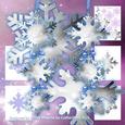 Shaped Silver Snowflake Christmas Ornament Card Mini Kit