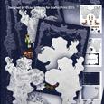 Silver Santa Silhouette Shaped Decoupage Mini Kit
