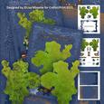 Green Santa Silhouette Shaped Decoupage Mini Kit
