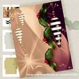 Red Christmas Baubles Note Card Decoupage Mini Kit
