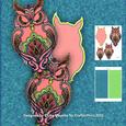 Paisley Owl Shaped Pyramage Mini Kit