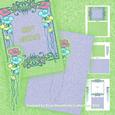 Nouveau Flowers Bookmark Decoupage Card Mini Kit