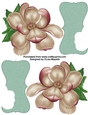 Shaped Magnolia Quick Card Floral Card Topper