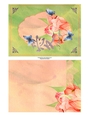 Watercolor Parrot Tulips Quick Card Floral Card Topper 02