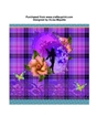 Tropical Purple Faery Plaid Quick Card Floral Card Topper