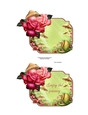 Magical Garden Mushrooms, Roses & Snail Card Quick Card Topper