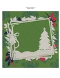 Grunge Framed Holiday Tree Quick Card Base Topper Insert