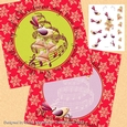 The Fourth Day of Christmas Four Calling Birds Card Making Mini Kit