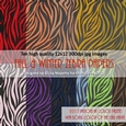 Pantone Fall & Winter UK Zebra Print Chalkboard Paper Pack
