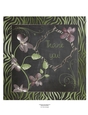 Holiday Orchids Zebra Print Chalkboard Thank You Quick Card Topper