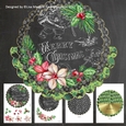 Merry Christmas Poinsettias & Santa Chalkboard Wobble Card Making Kit