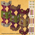 3D Santa Claus Decoupage Christmas Cracker Boxes