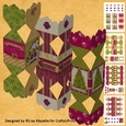 3D Holiday Greetings Decoupage Christmas Cracker Boxes