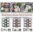Vintage Christmas Snowman Quick Cards & 3D Cracker Boxes Set