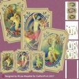Art Deco The Little Mermaid Triptych Decoupage Vintage Card Making Kit
